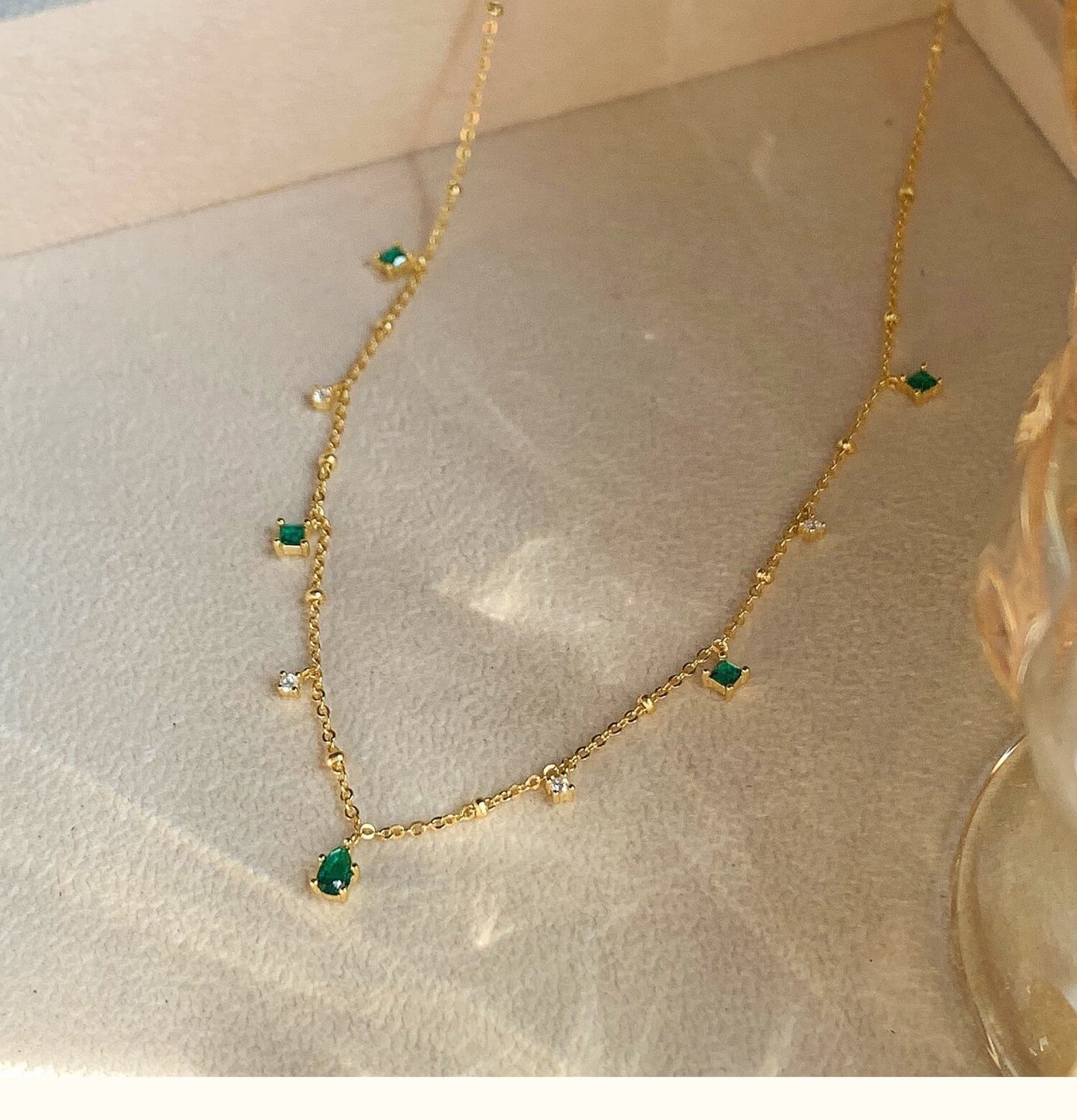Emerald Rue Necklace