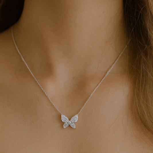 Silver Butterfly Necklace